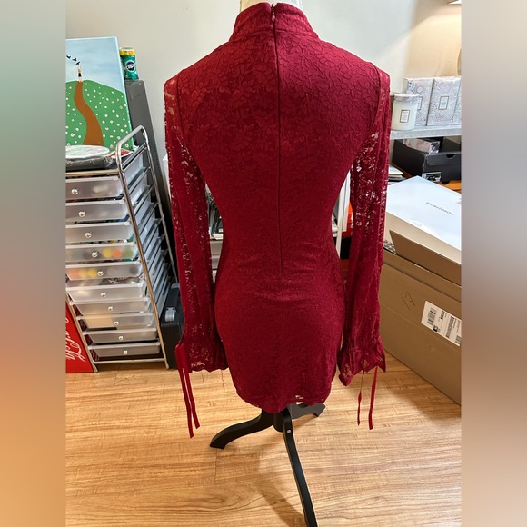 Lovers & Friends Red Lace Mini Dress - Picture 6 of 9